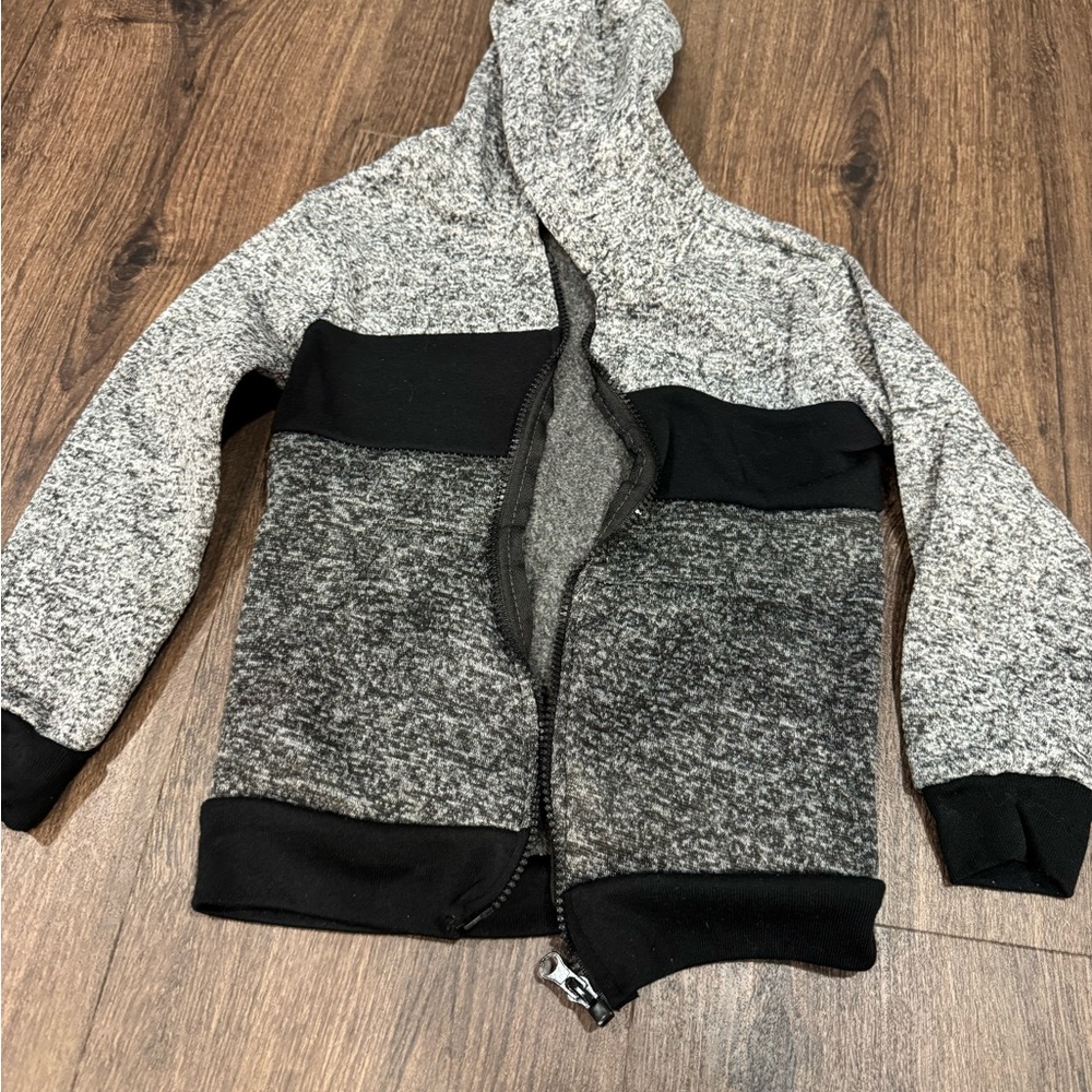 Kids Gray and Black Jacket and Pant set
